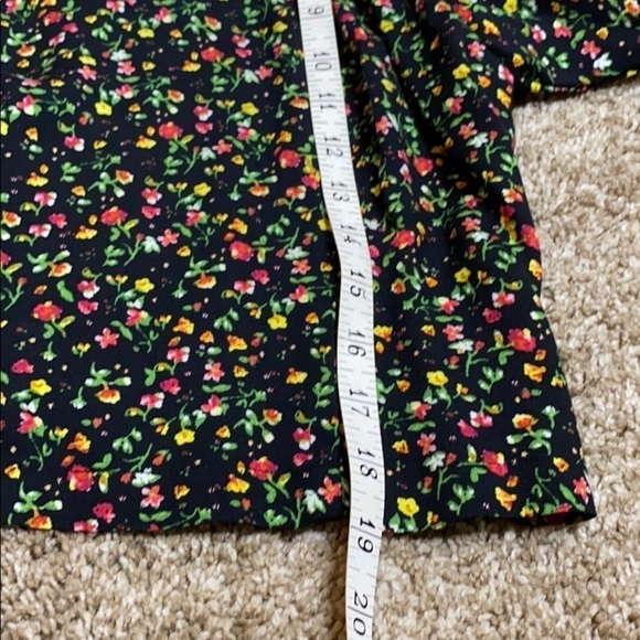 AFRM NEW Floral Print Puff Sleeve Crop Blouse M - Picture 9 of 11